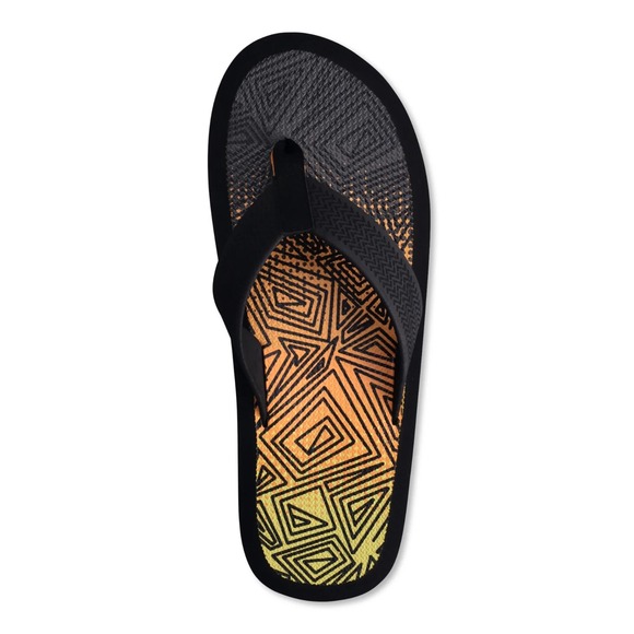 George Mens Ocean Flip Sandals Black Size 8 - Picture 2 of 6